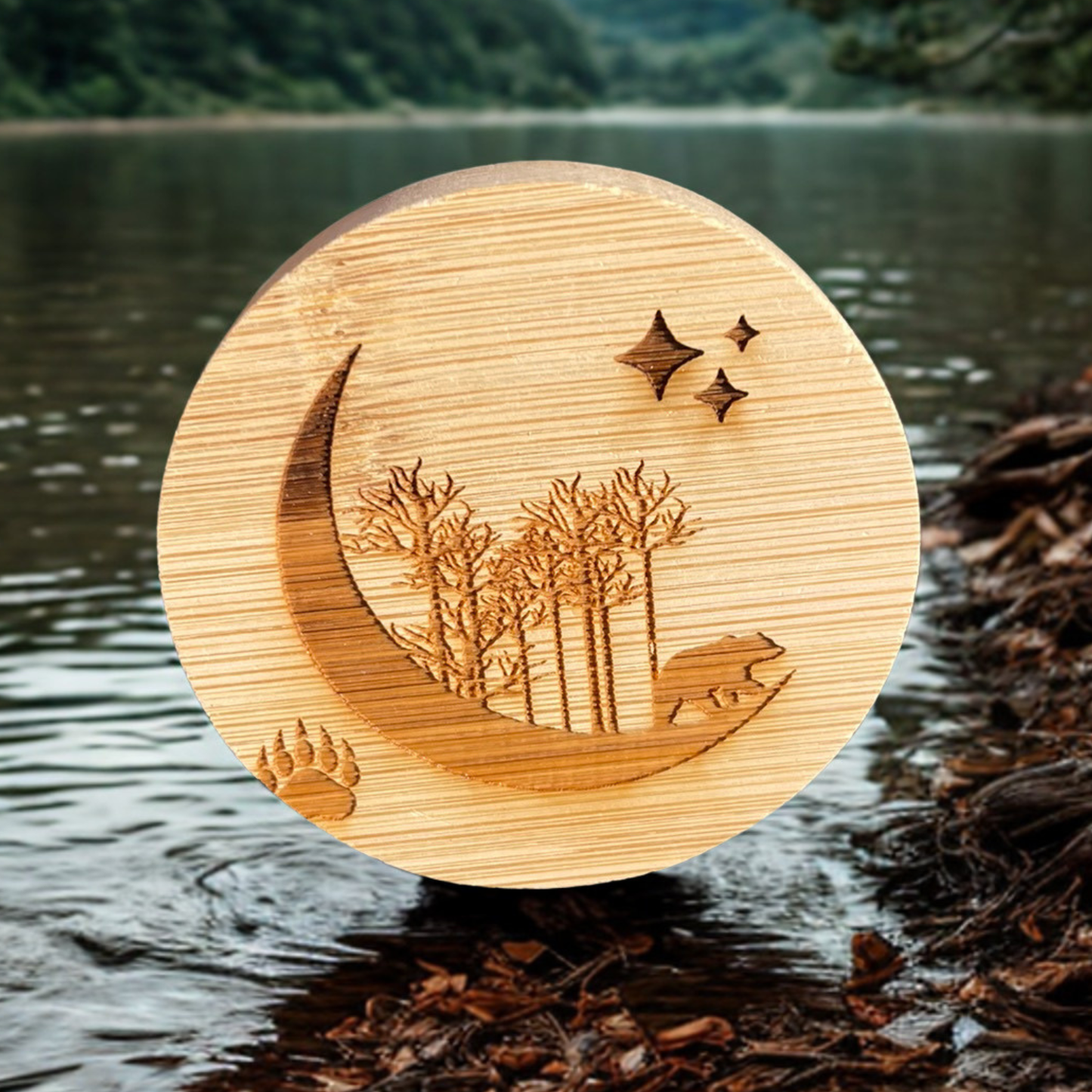 Crescent Moon Bear Magnet