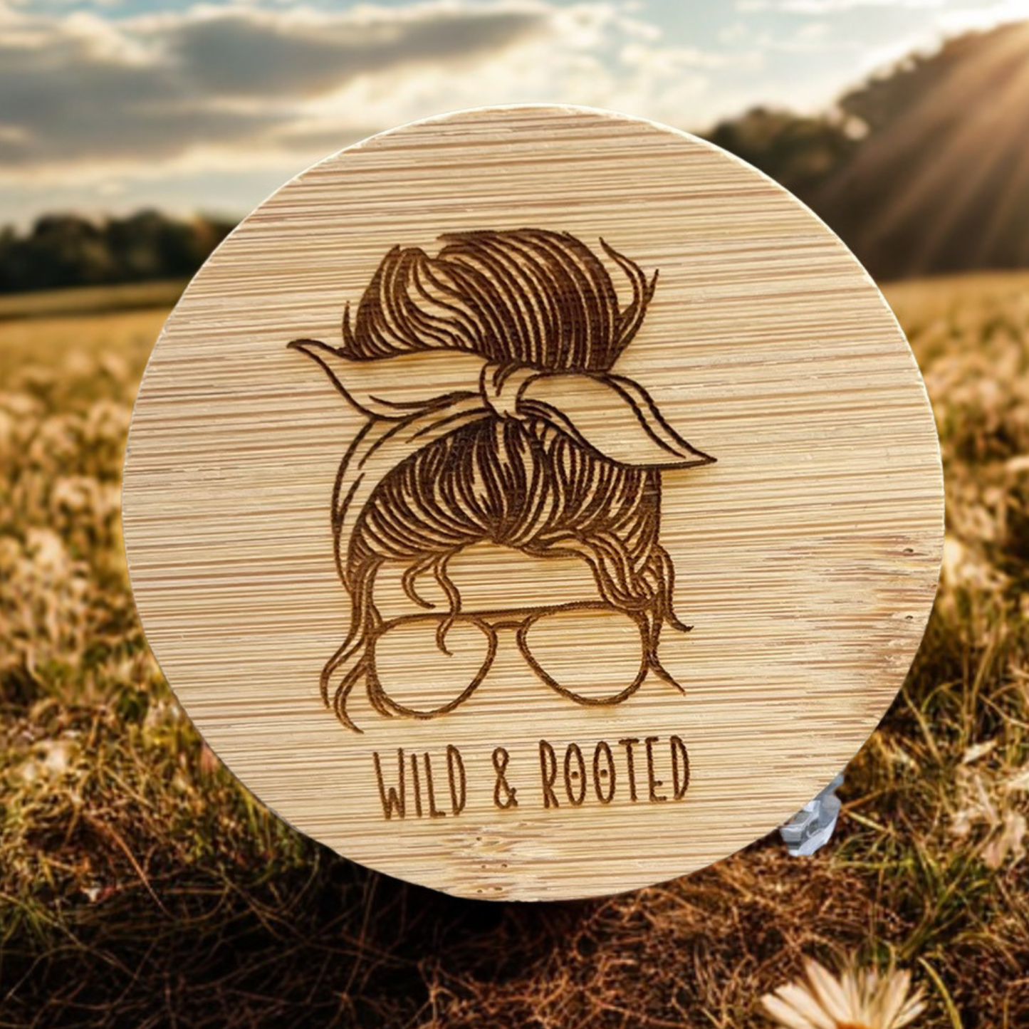 Wild & Rooted Bun Girl Magnet