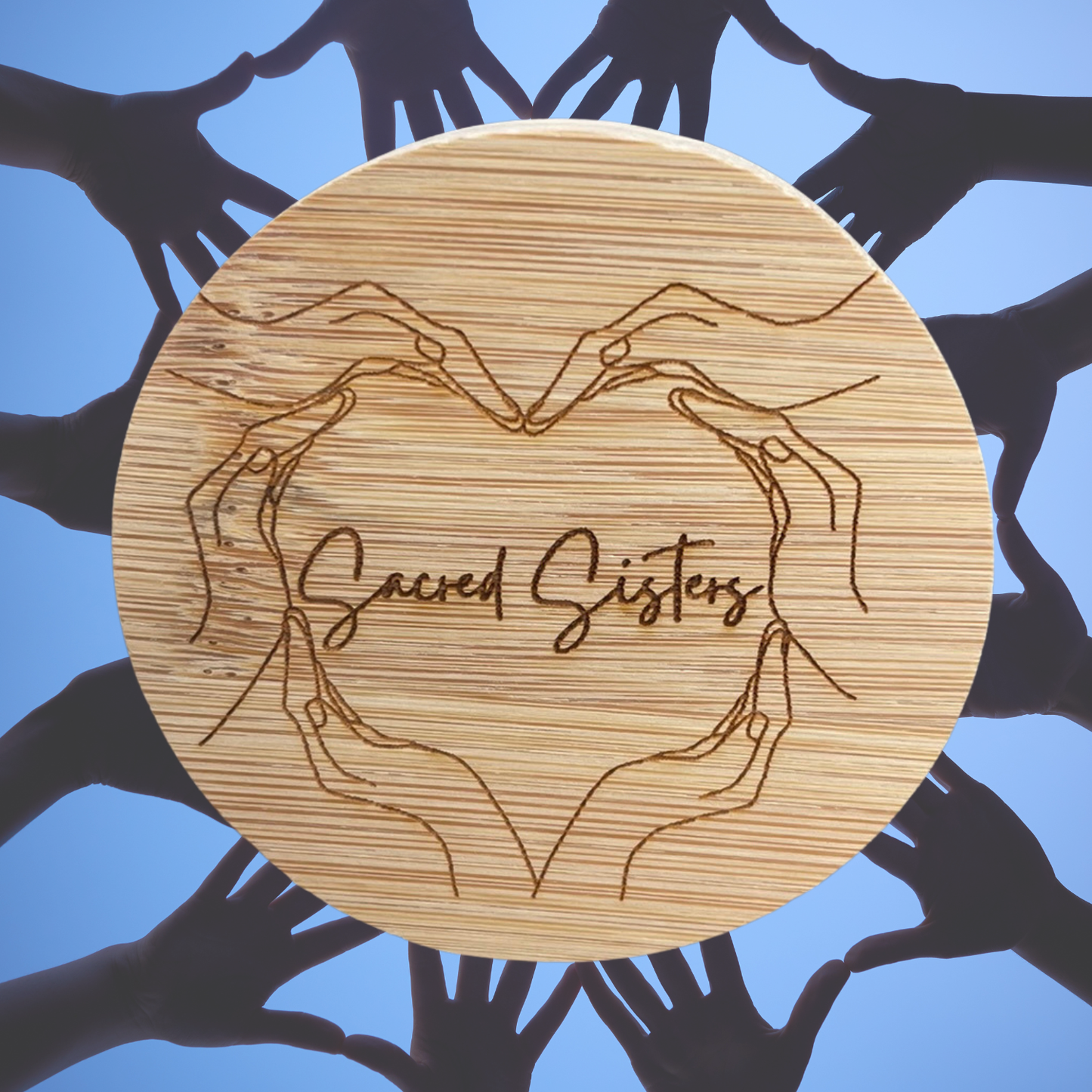 Sacred Sisters Heart Hands Magnet