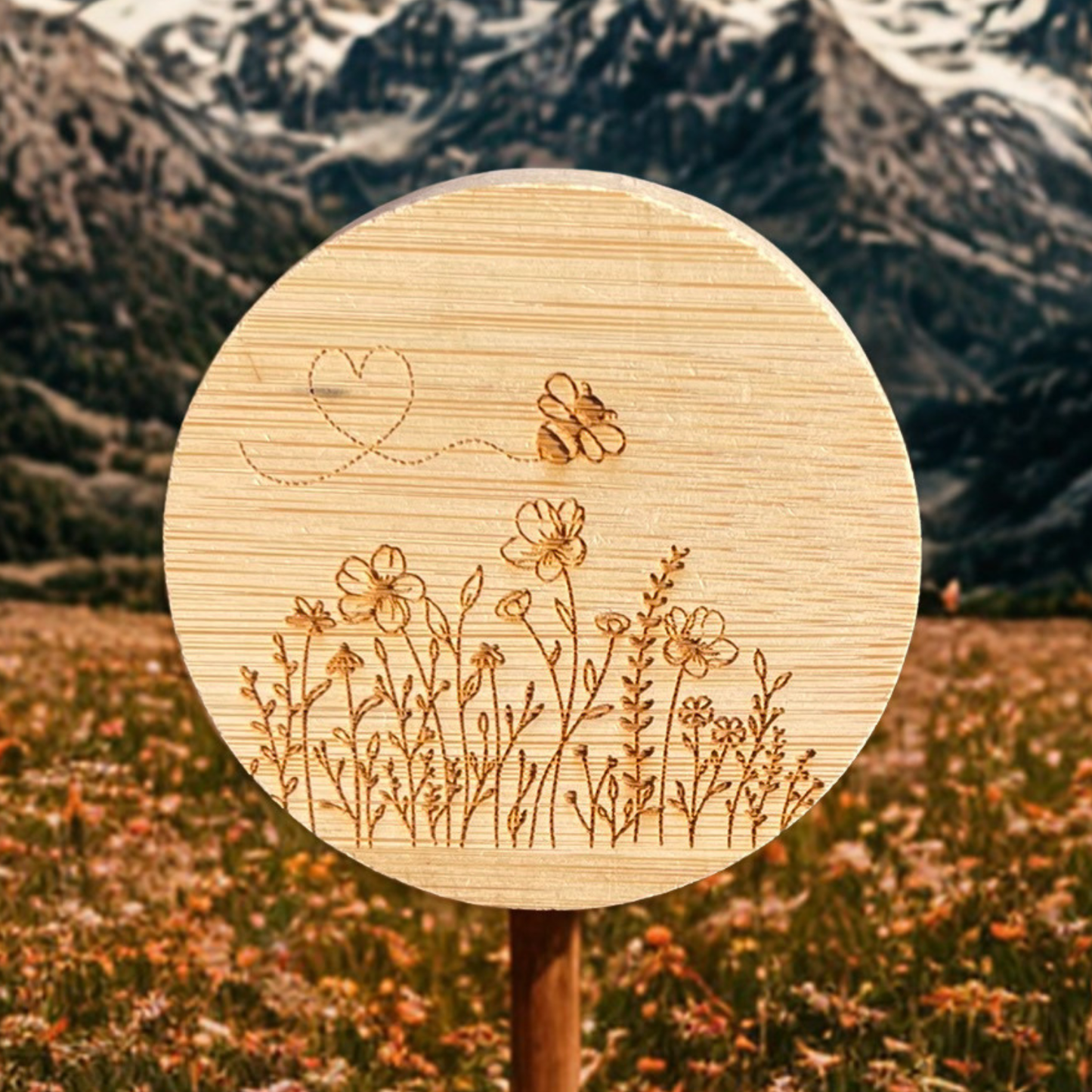 Bee Flowers Magnet