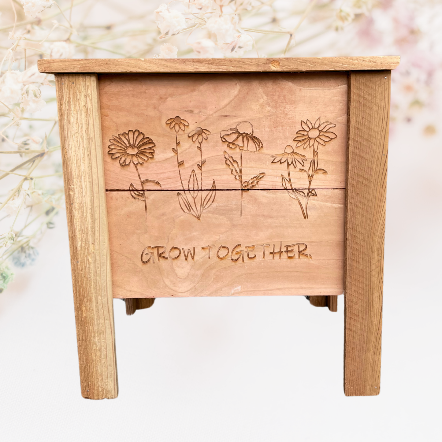 Grow Together Small Cedar Planter