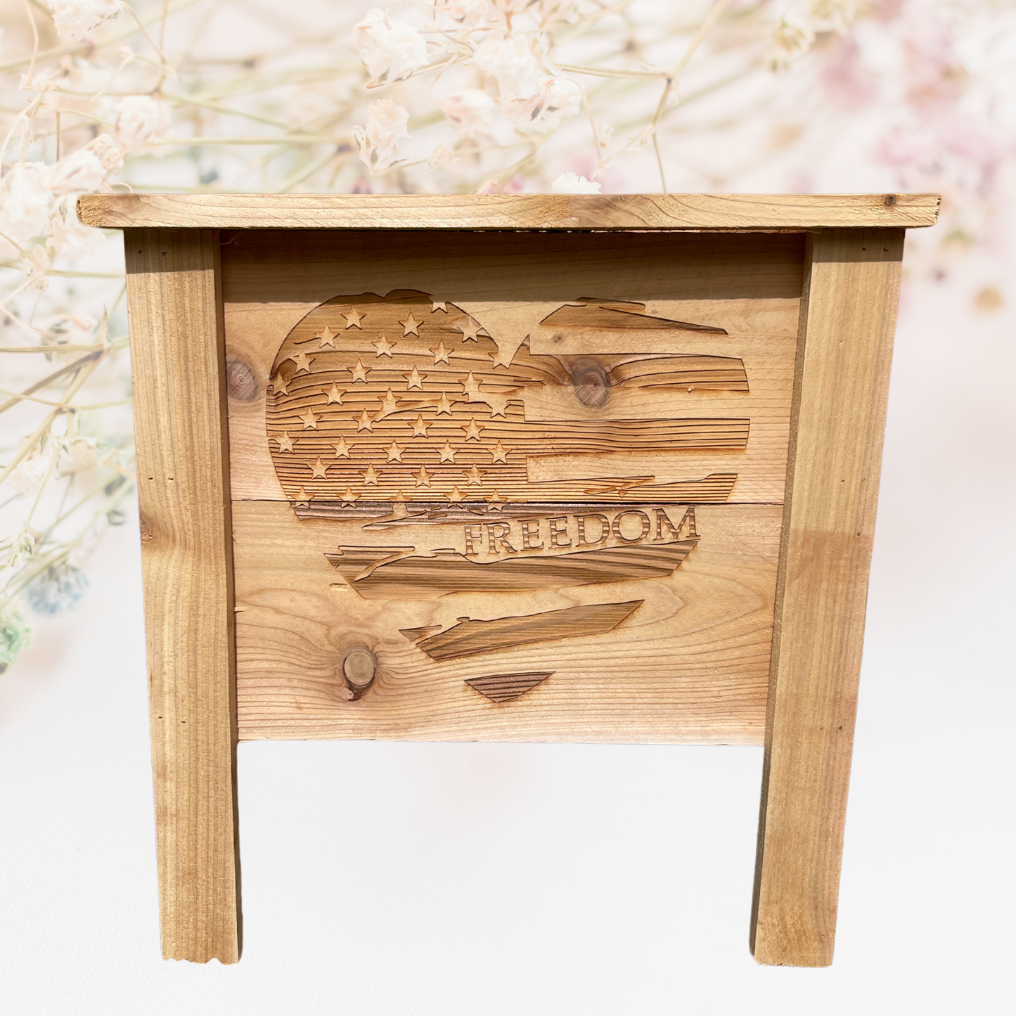 American Heart Freedom Small Cedar Planter