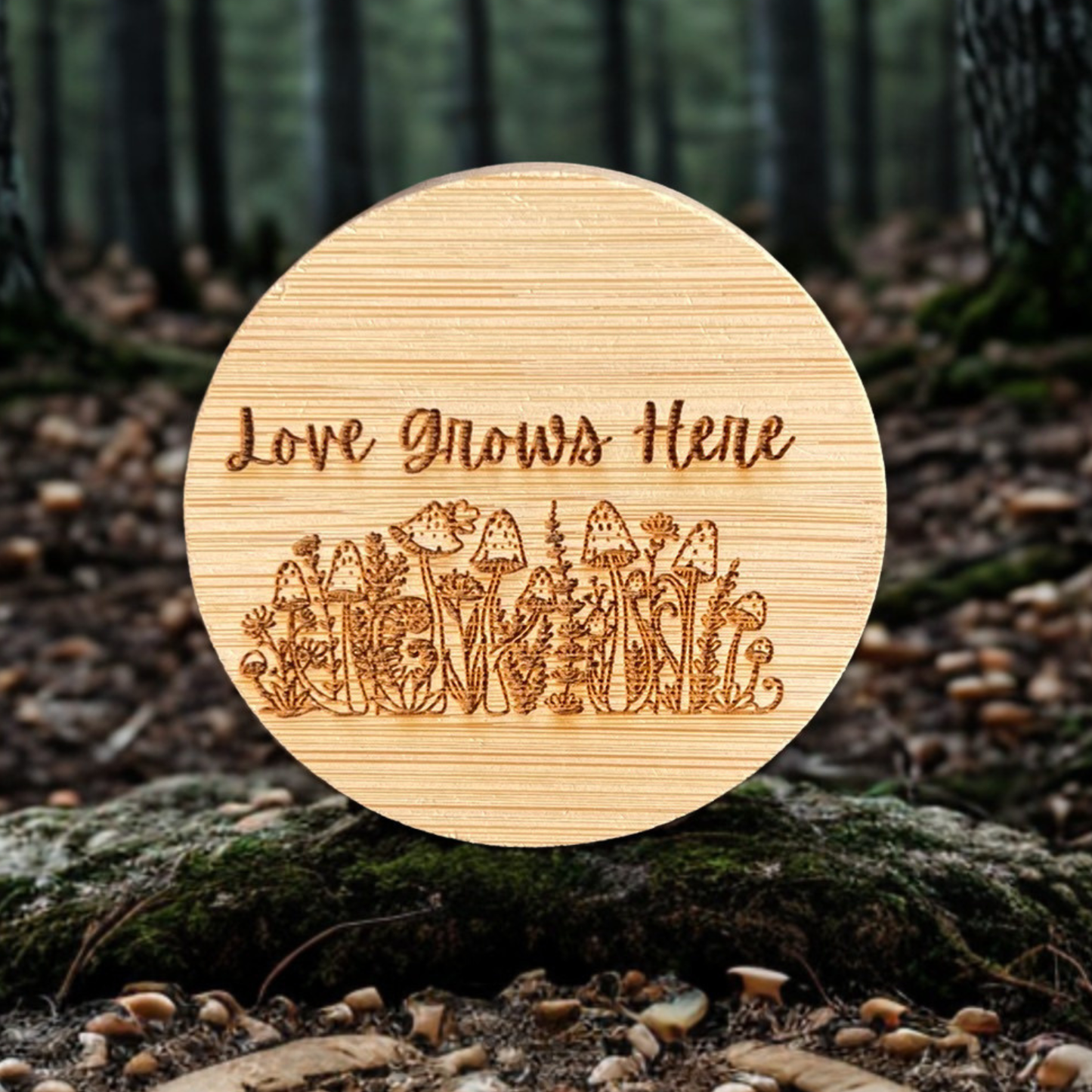 Love Grows Here Mushroom Magnet