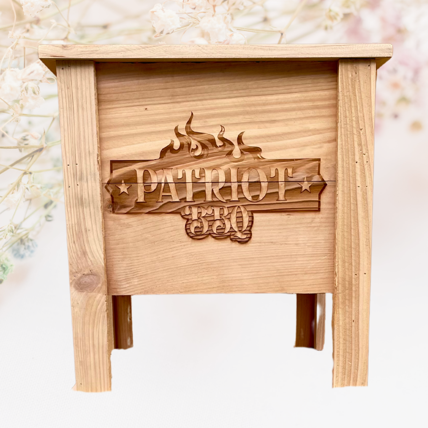 Custom Name or Logo Small Cedar Planter