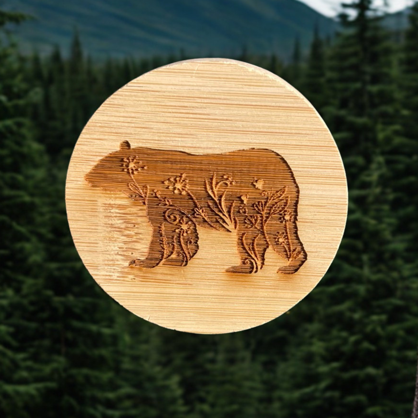 Floral Bear Magnet