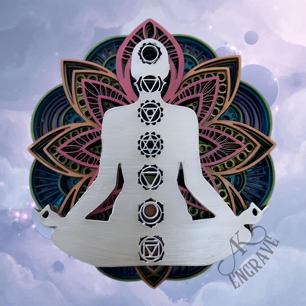 Chakra Layered Wall Art