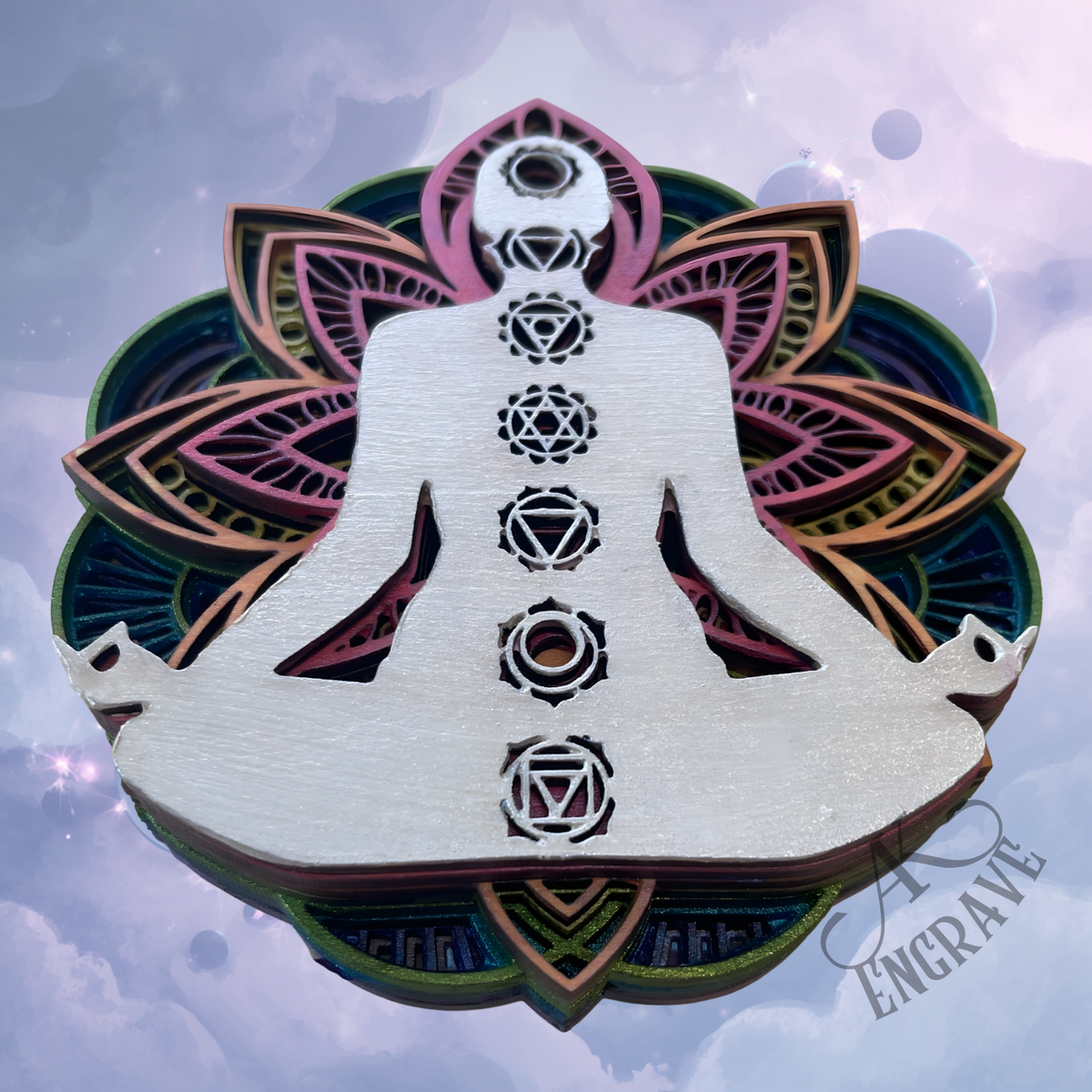 Chakra Layered Wall Art
