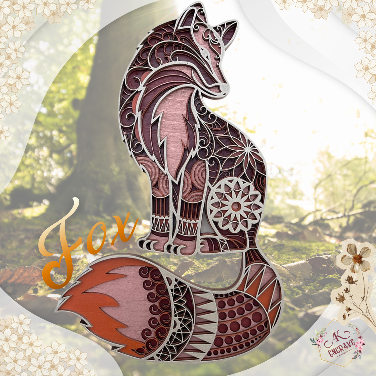 Fox Layered Art