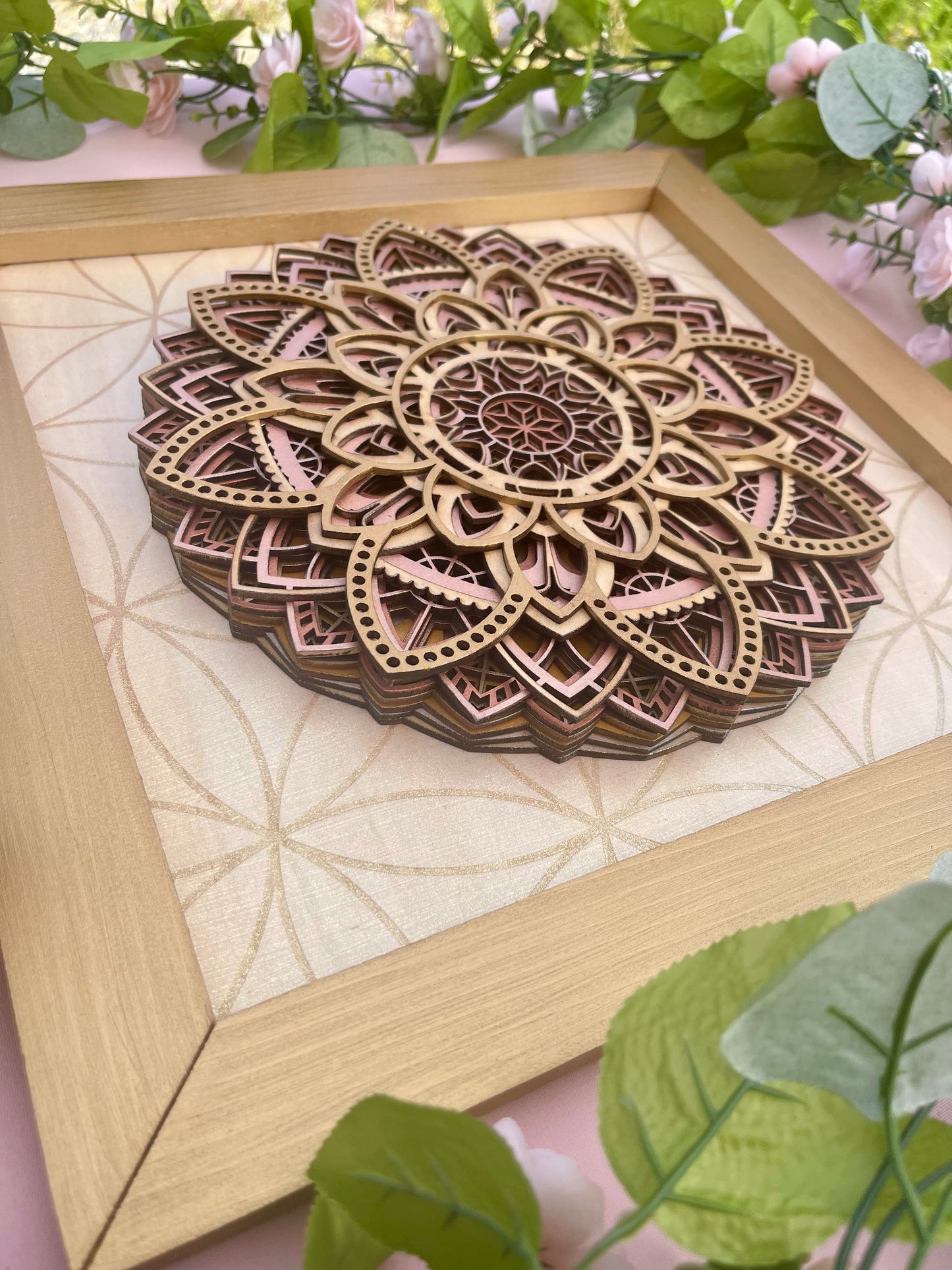 Mandala Layered 3D Wall Art