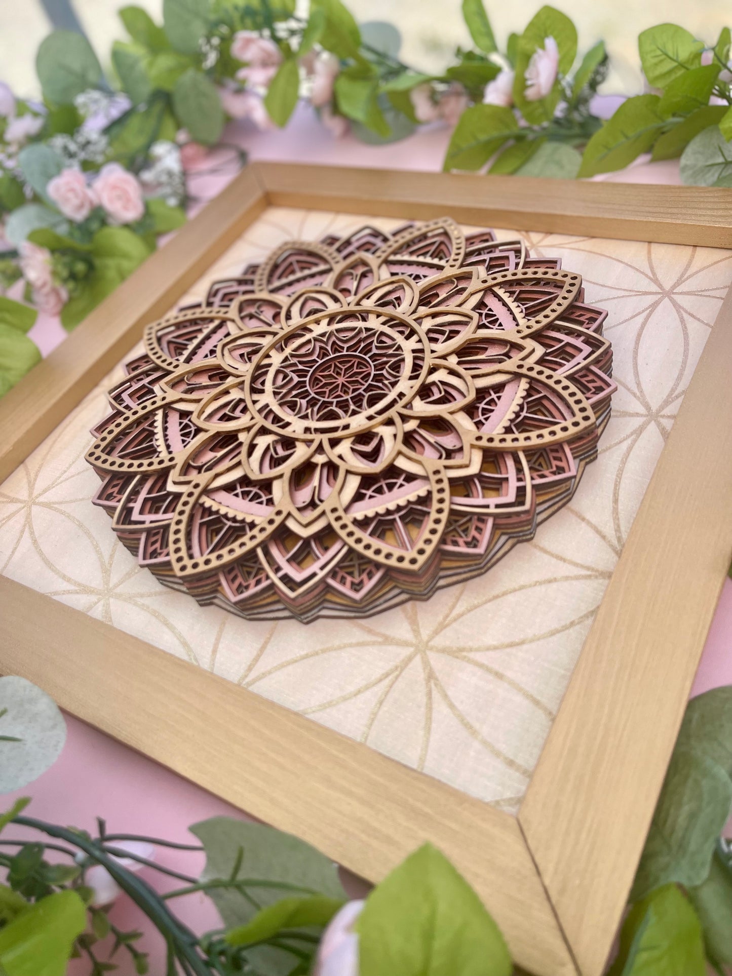 Mandala Layered 3D Wall Art