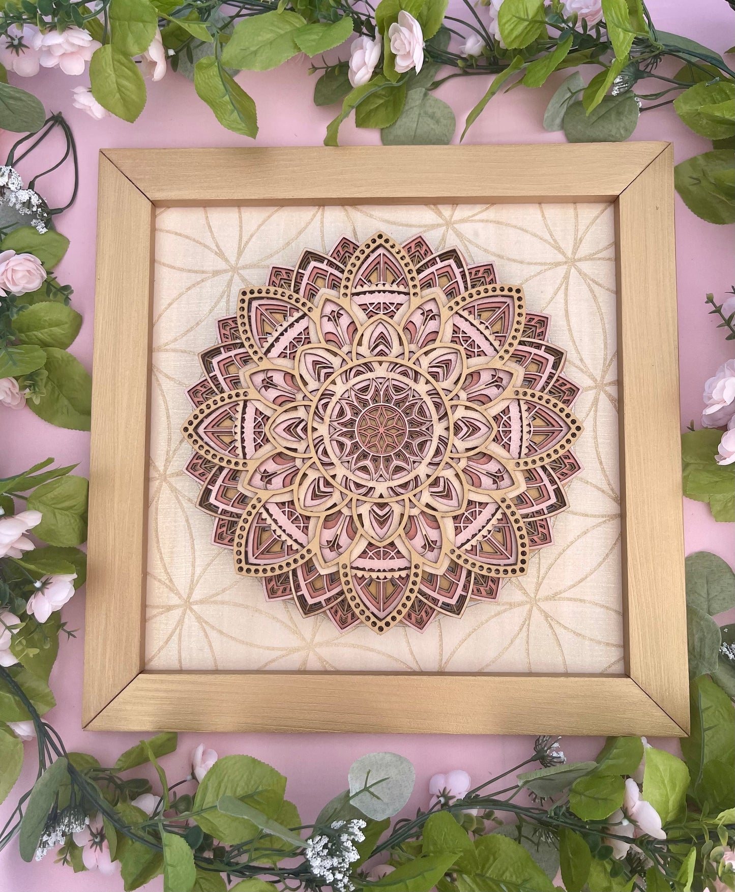 Mandala Layered 3D Wall Art