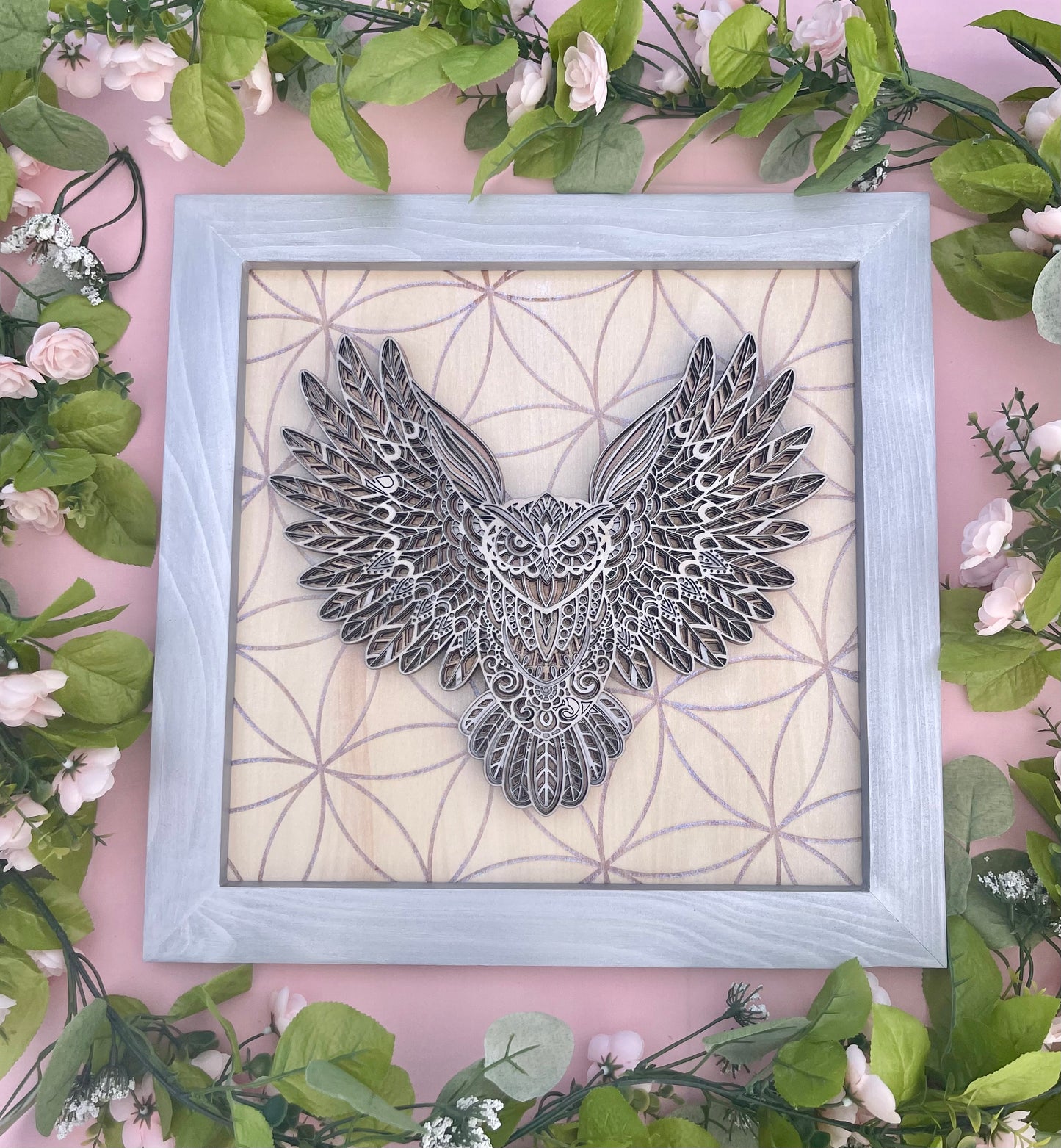 Owl Layered 3D Wall Art