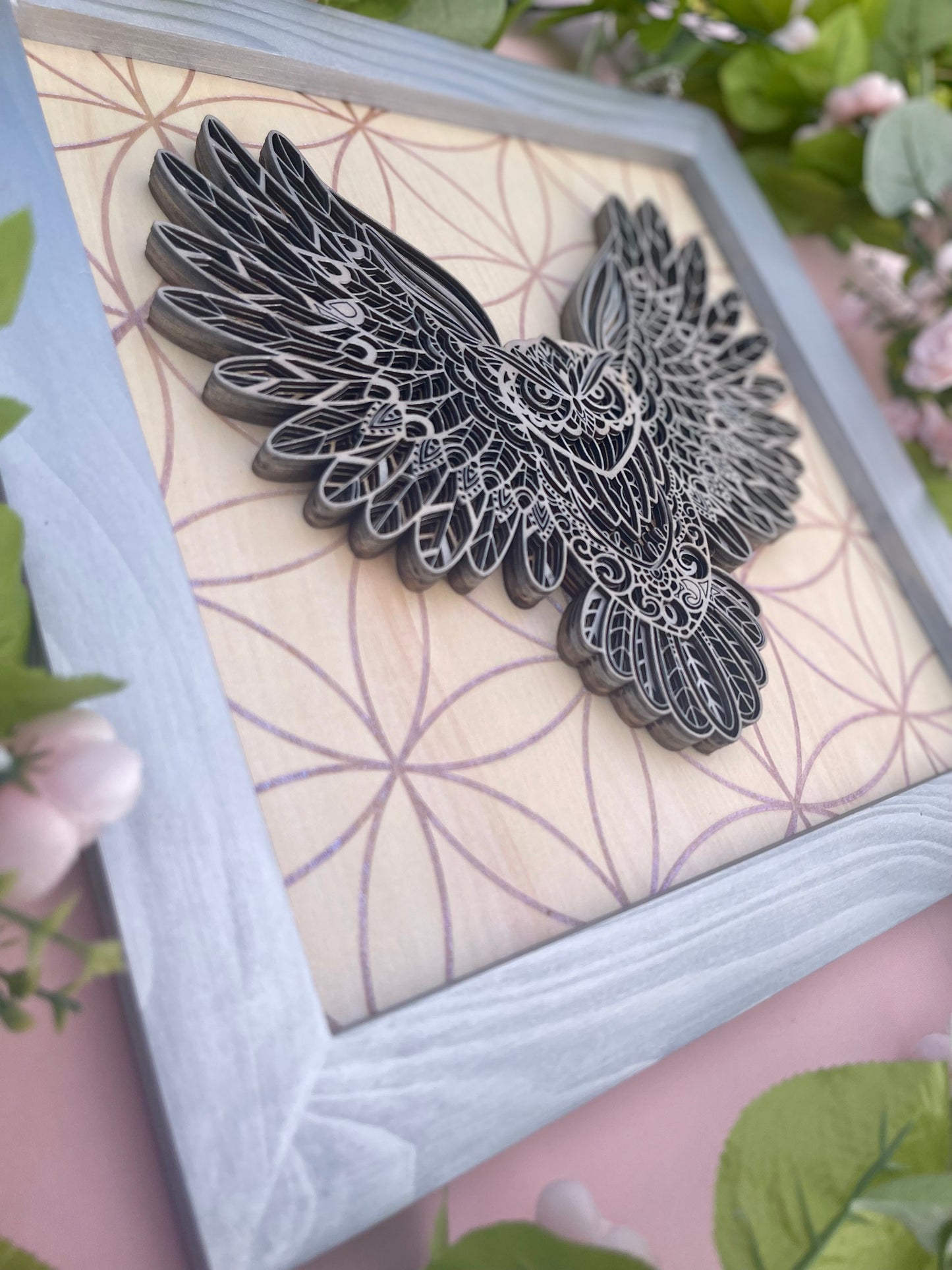 Owl Layered 3D Wall Art