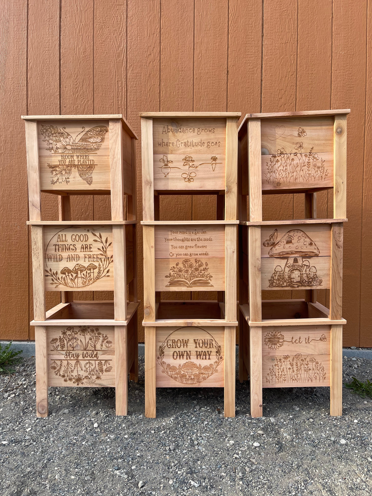 Small Cedar Planters