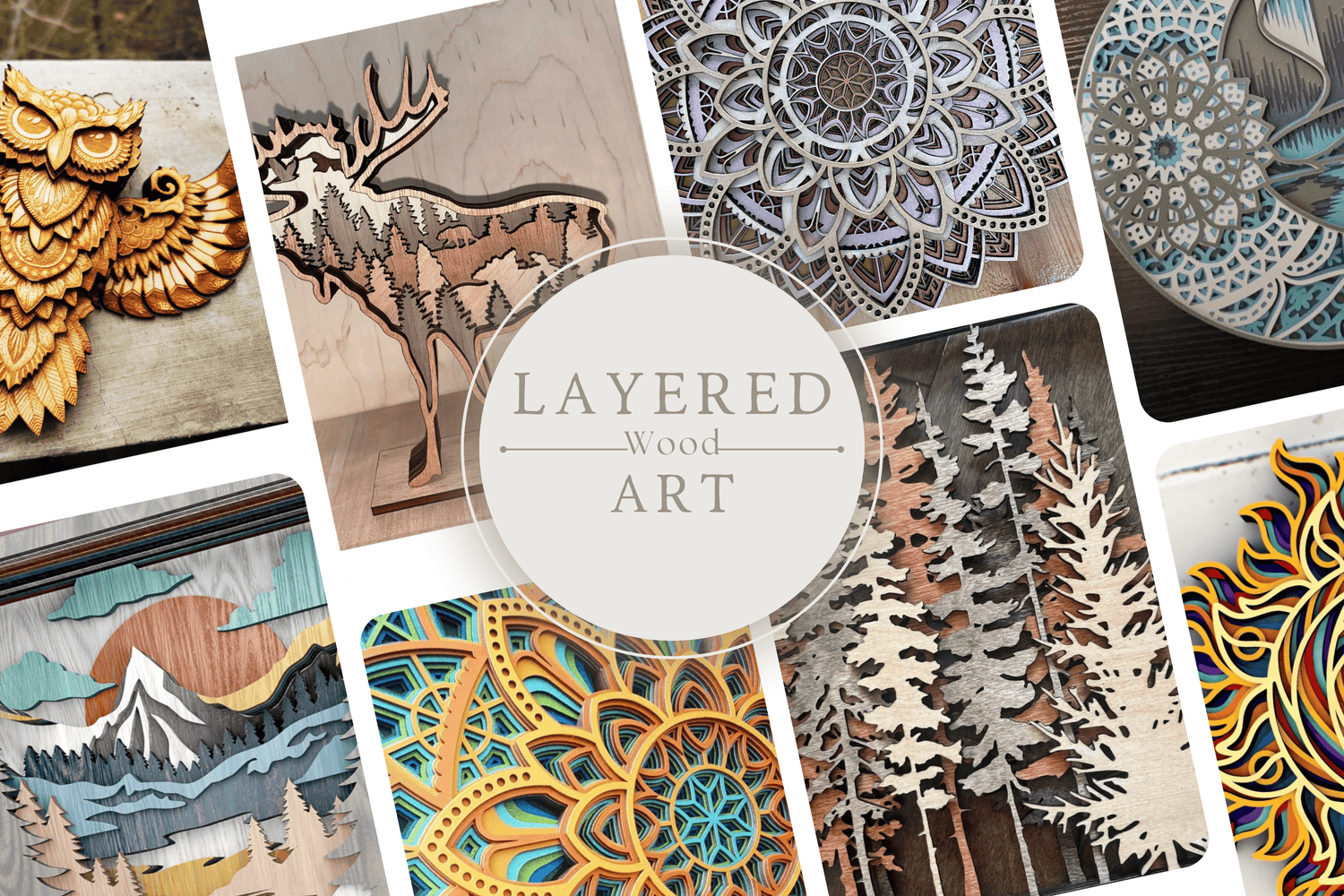 3D Layered Wall Art