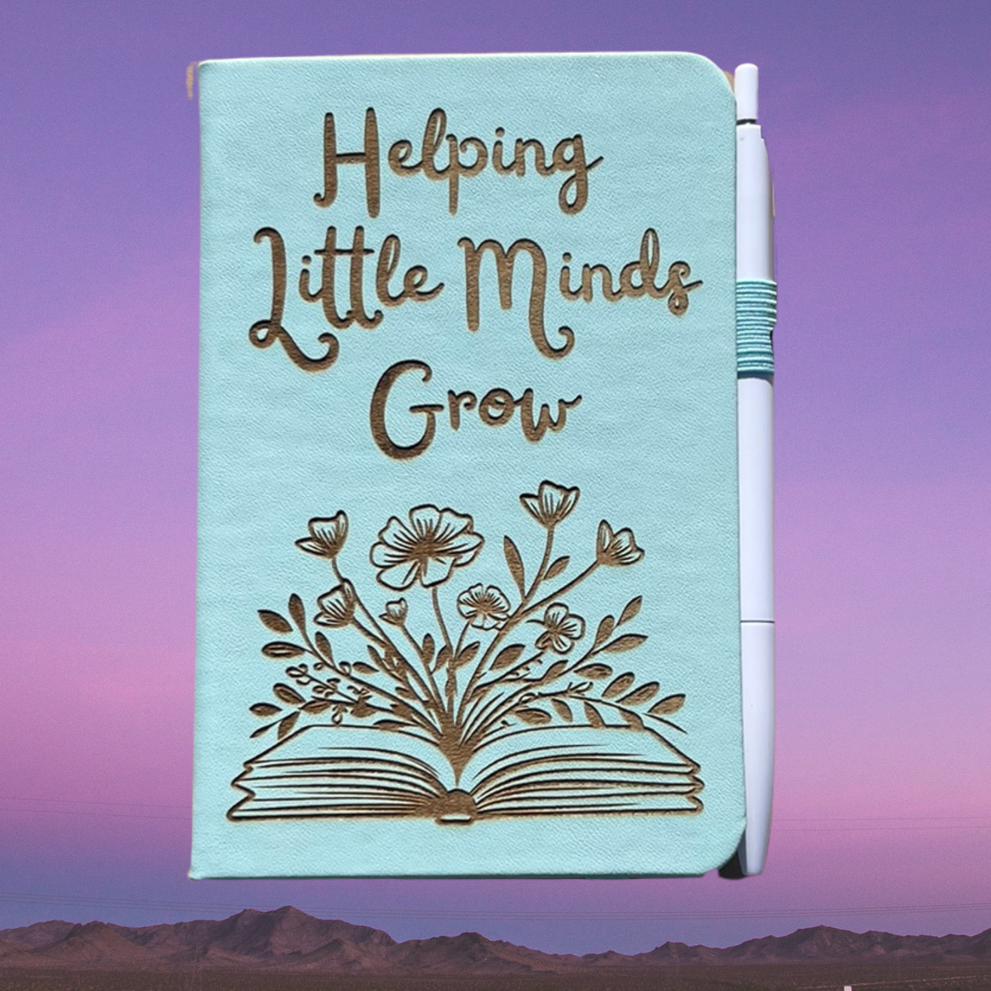 Helping Little Minds Grow Floral Pocket Notebook