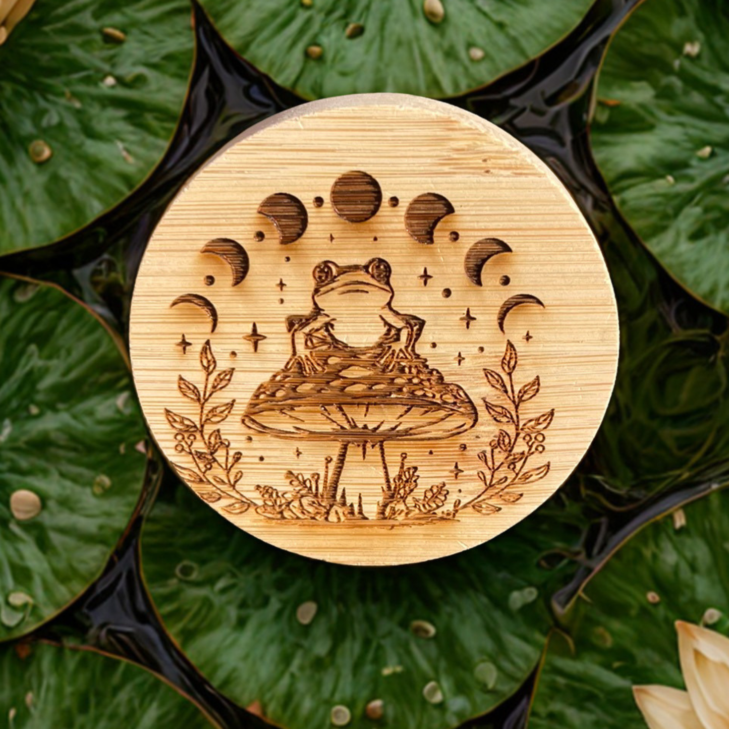 Toad Moon Mushroom Magnet