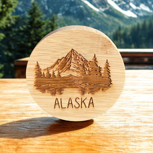 Alaska Mountains Magnet