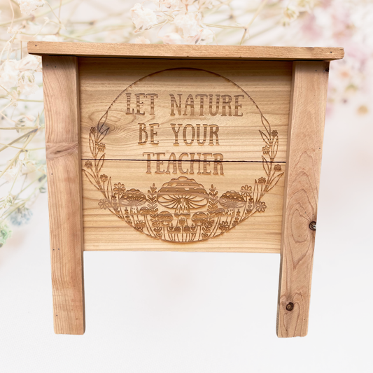 Nature Mushroom Small Cedar Planter
