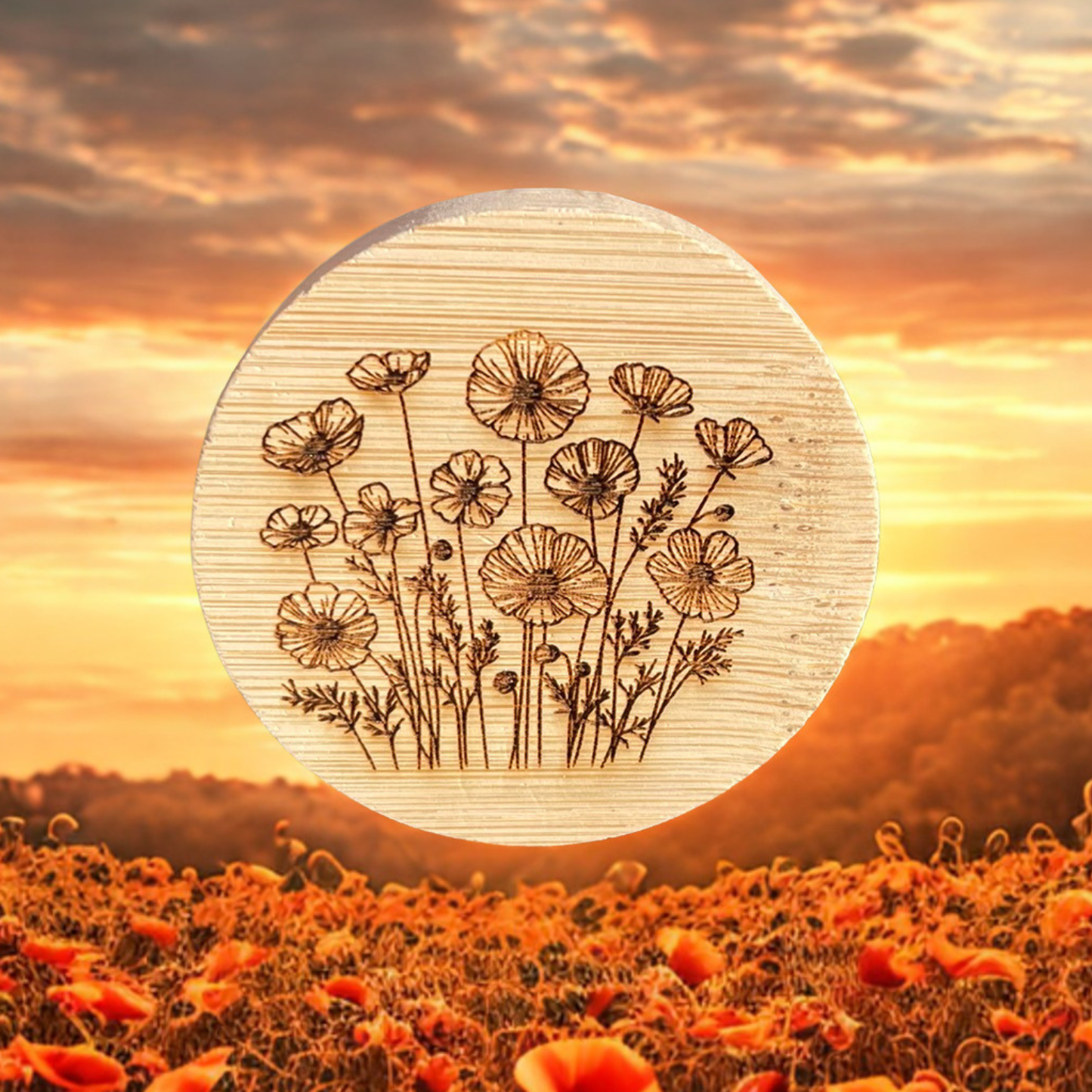 Poppy Flowers Magnet