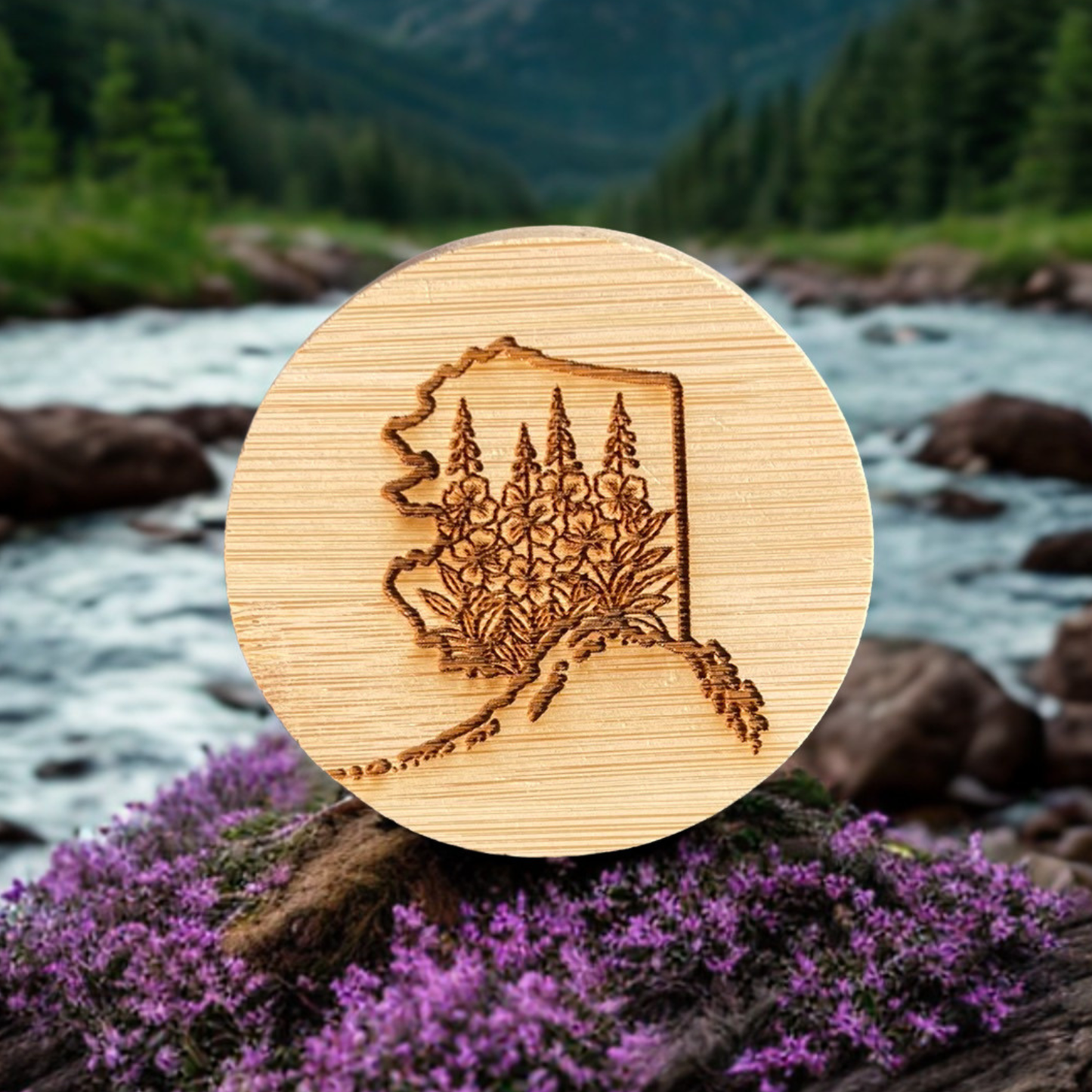 Fireweed in Alaska Magnet