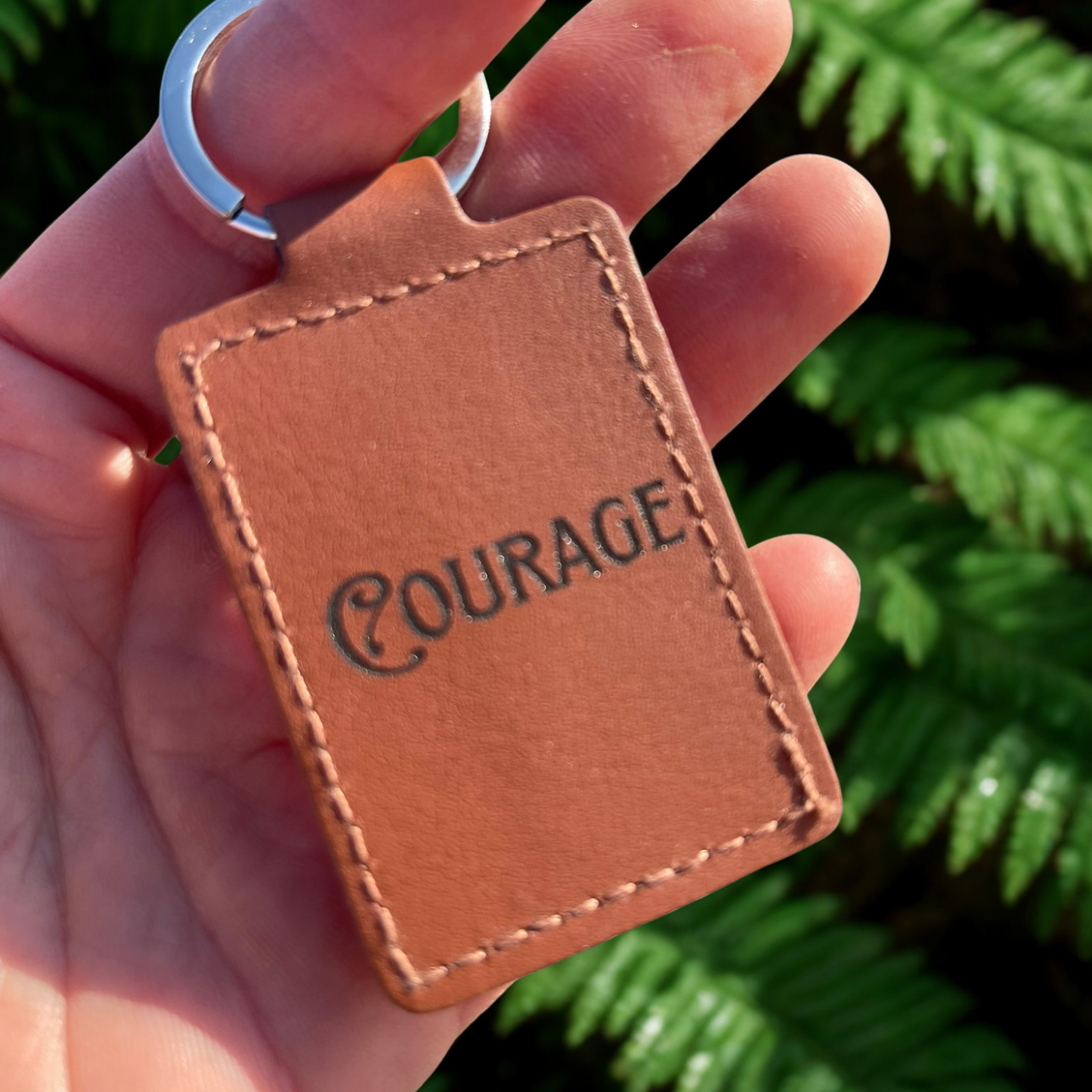 Old Keys Won't Open New Doors Leather Keychain