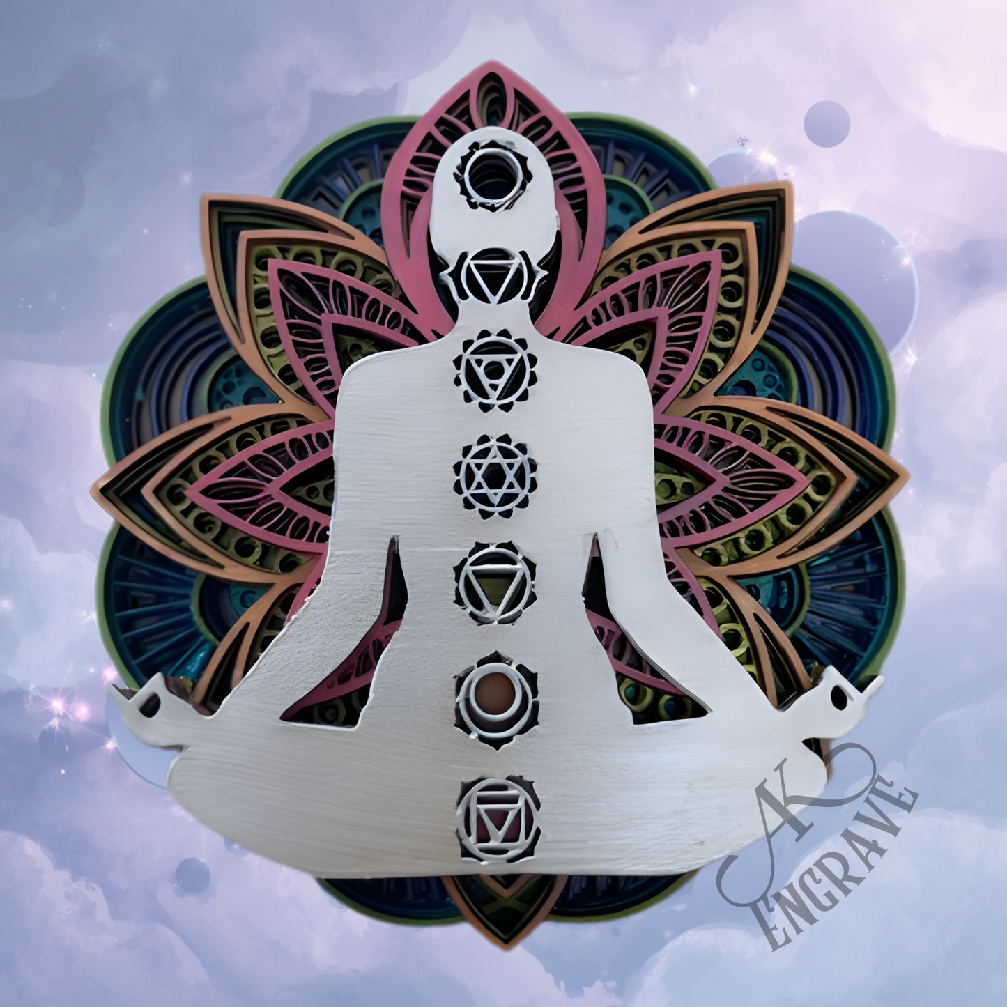 Chakra Layered Wall Art