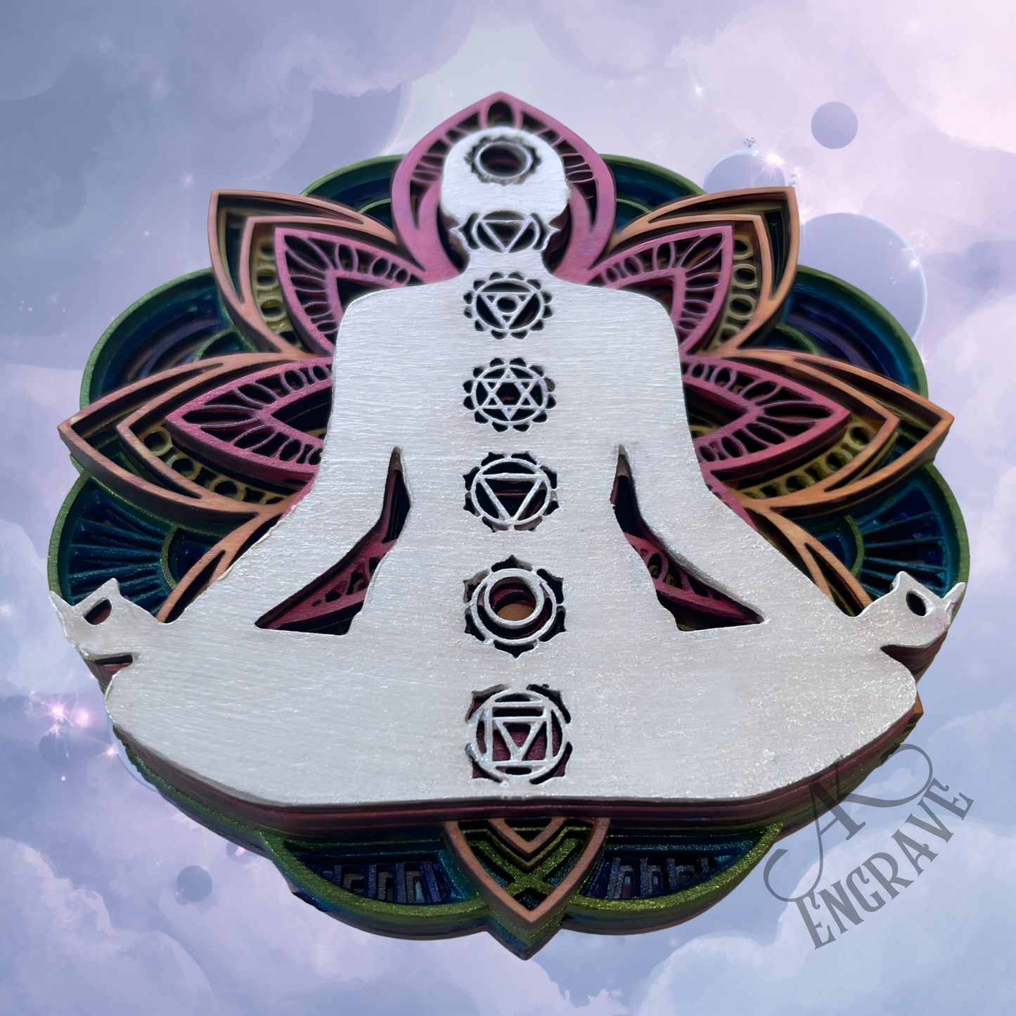 Chakra Layered Wall Art