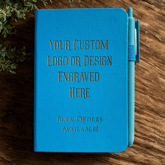 Custom Engraved Logo or Design Pocket Notebook