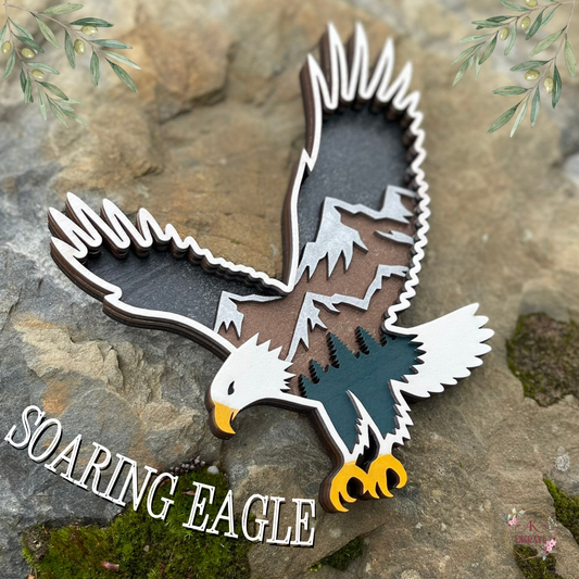 Soaring Eagle Layered Art