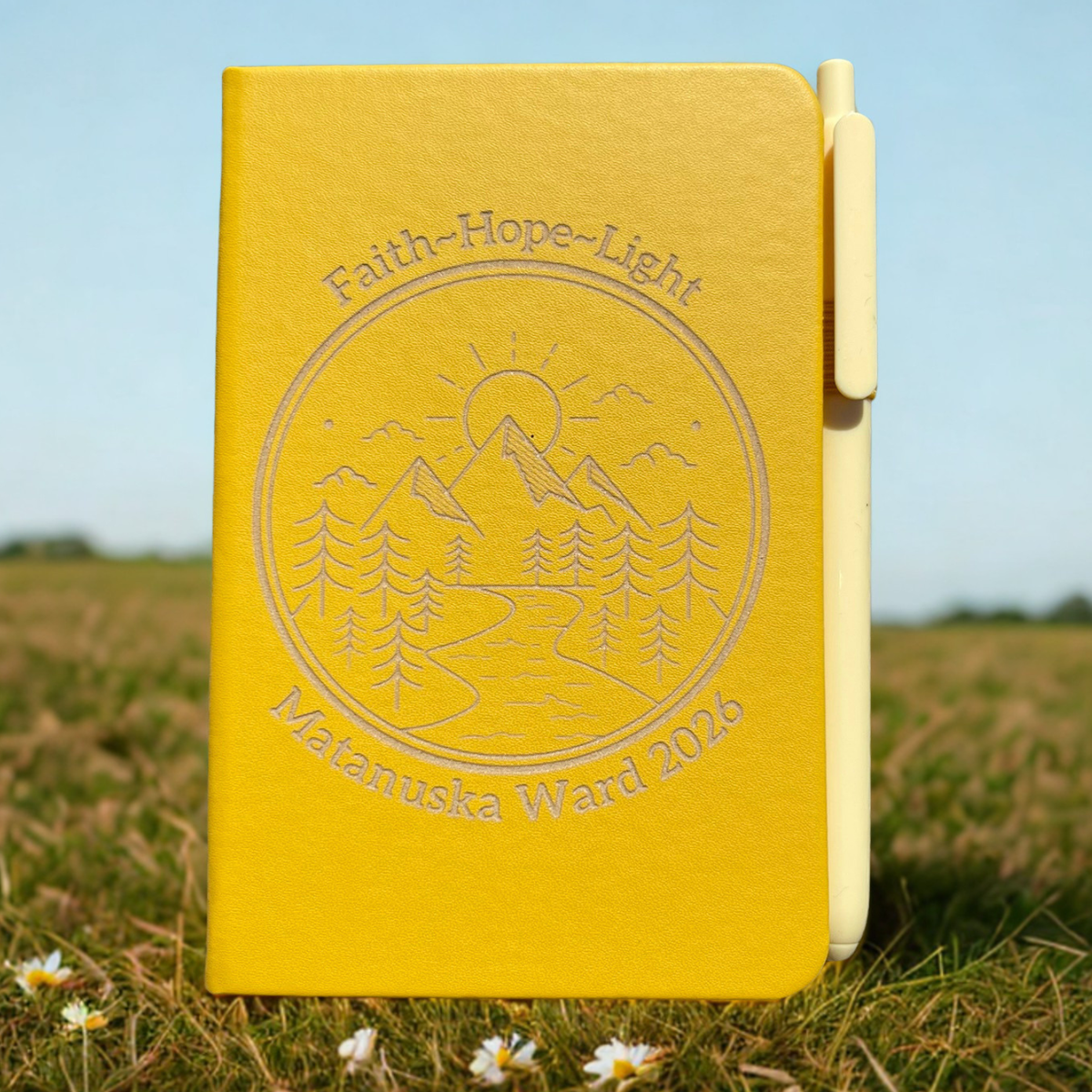 Custom Engraved Logo or Design Pocket Notebook