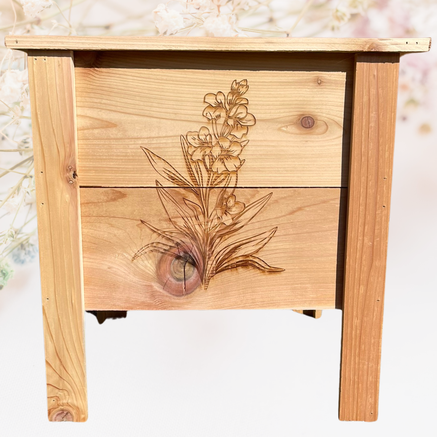 Fireweed Plant Small Cedar Planter