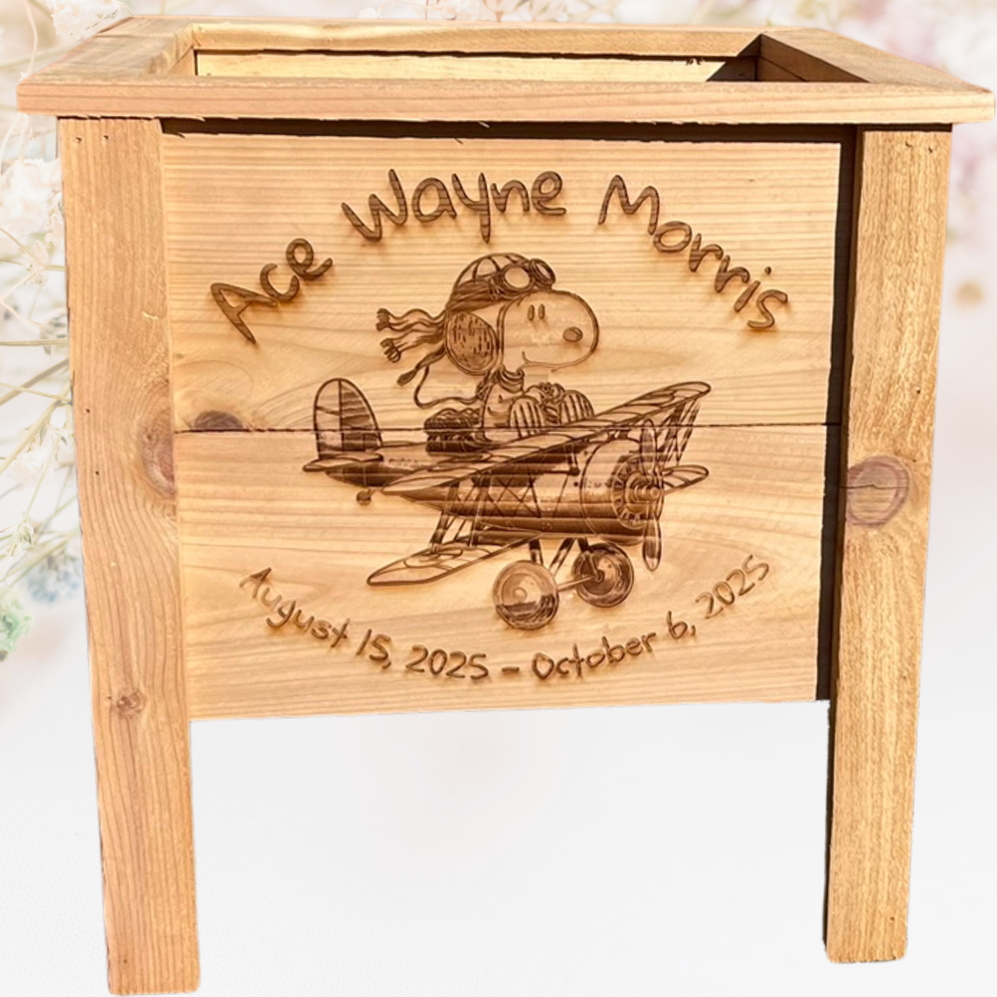 Memorial Small Cedar Planter