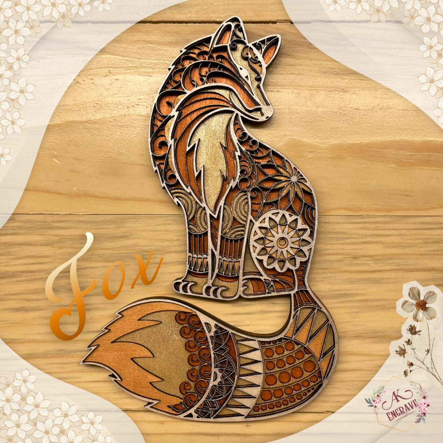 Fox Layered Art