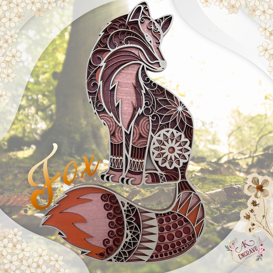 Fox Layered Art