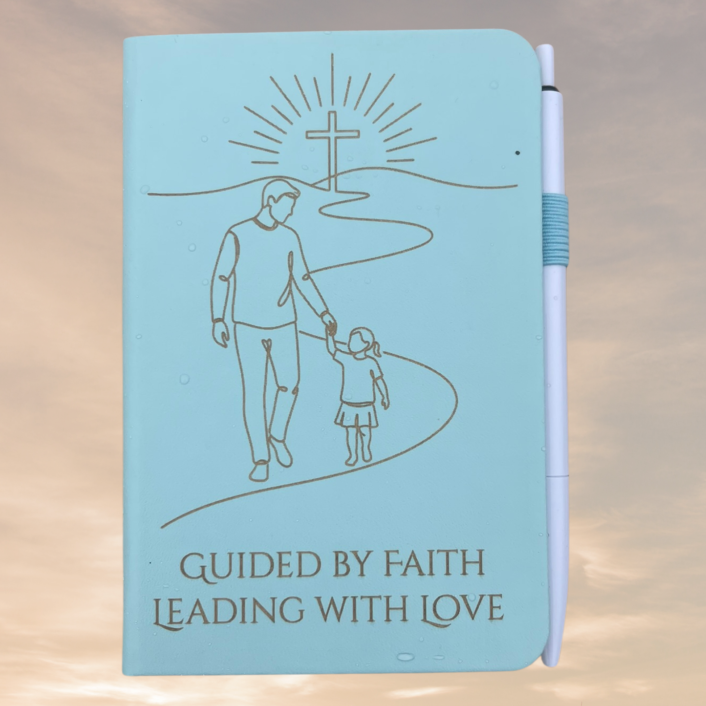 Honor Father 'Guided by Faith, Leading with Love' Pocket Notebook