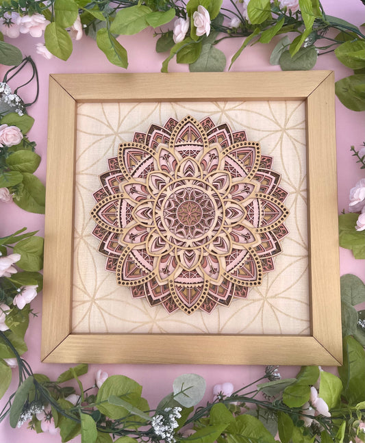 Mandala Layered 3D Wall Art
