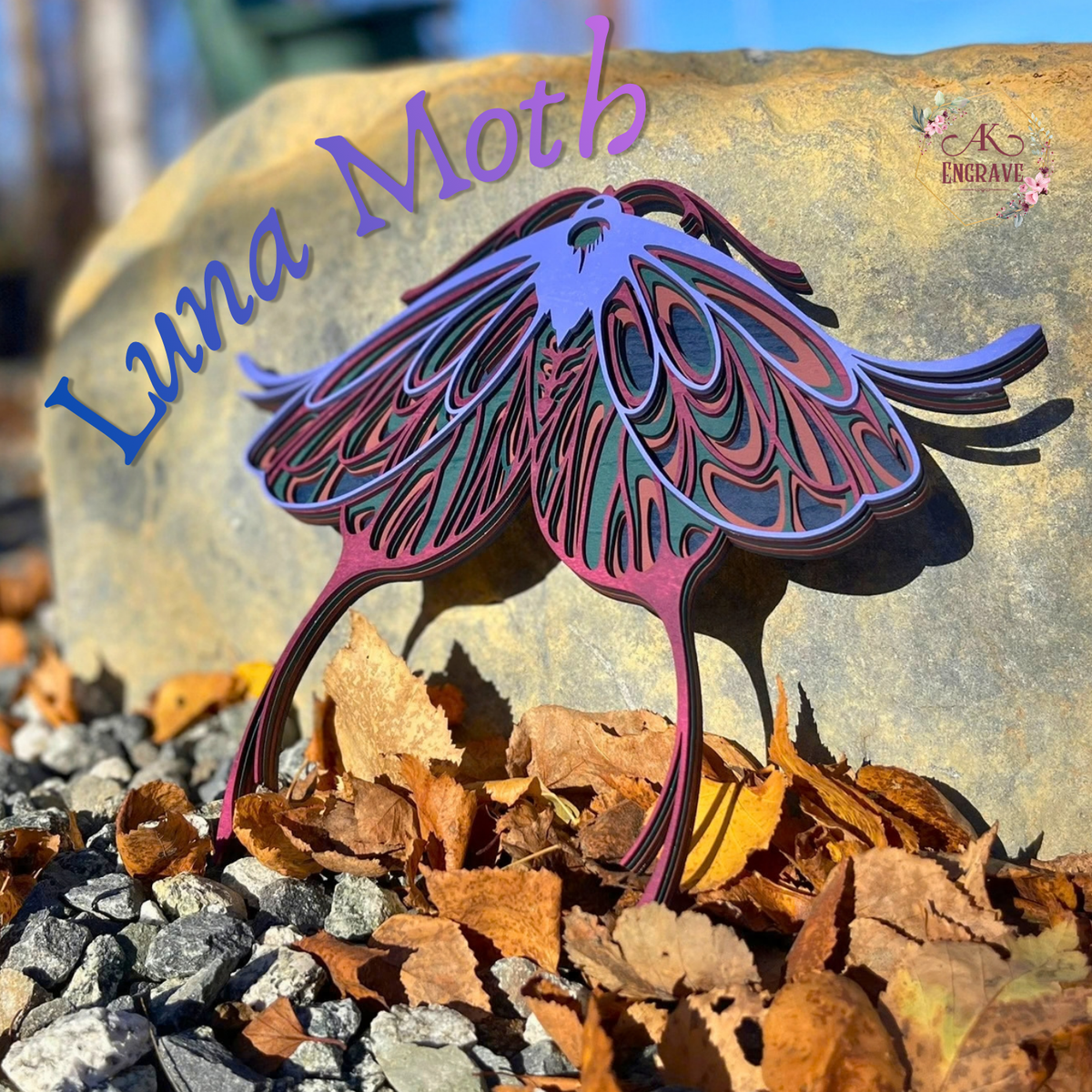 Luna Moth Layered Art