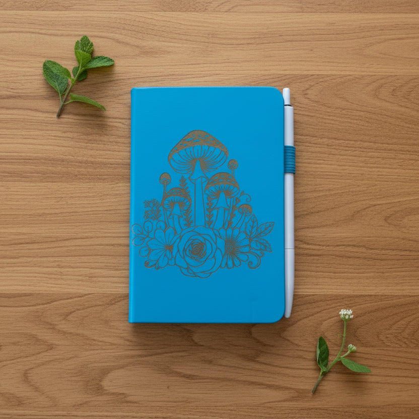 Mushroom & Flowers Pocket Notebook