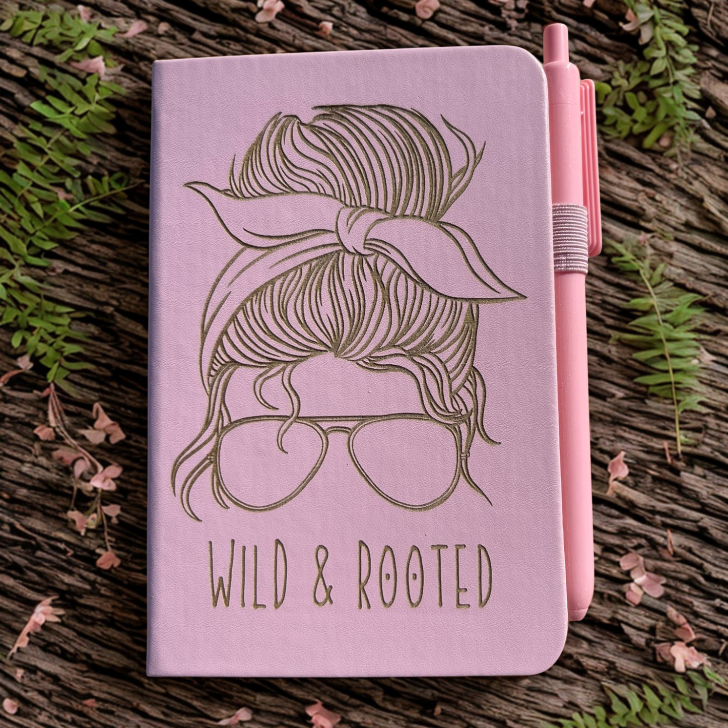 Wild & Rooted Bun Girl Pocket Notebook
