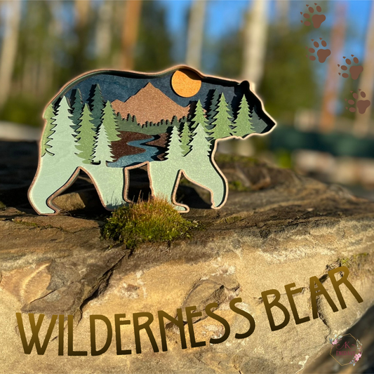 Wilderness Bear Layered Art